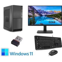 DZAB Intel Core i5 (8 GB DDR3/500 GB/128 GB SSD/Windows 11 Home/1 GB/19 Inch Screen/AIC-i52400-8-500-128-19-11Inch)  (Black)